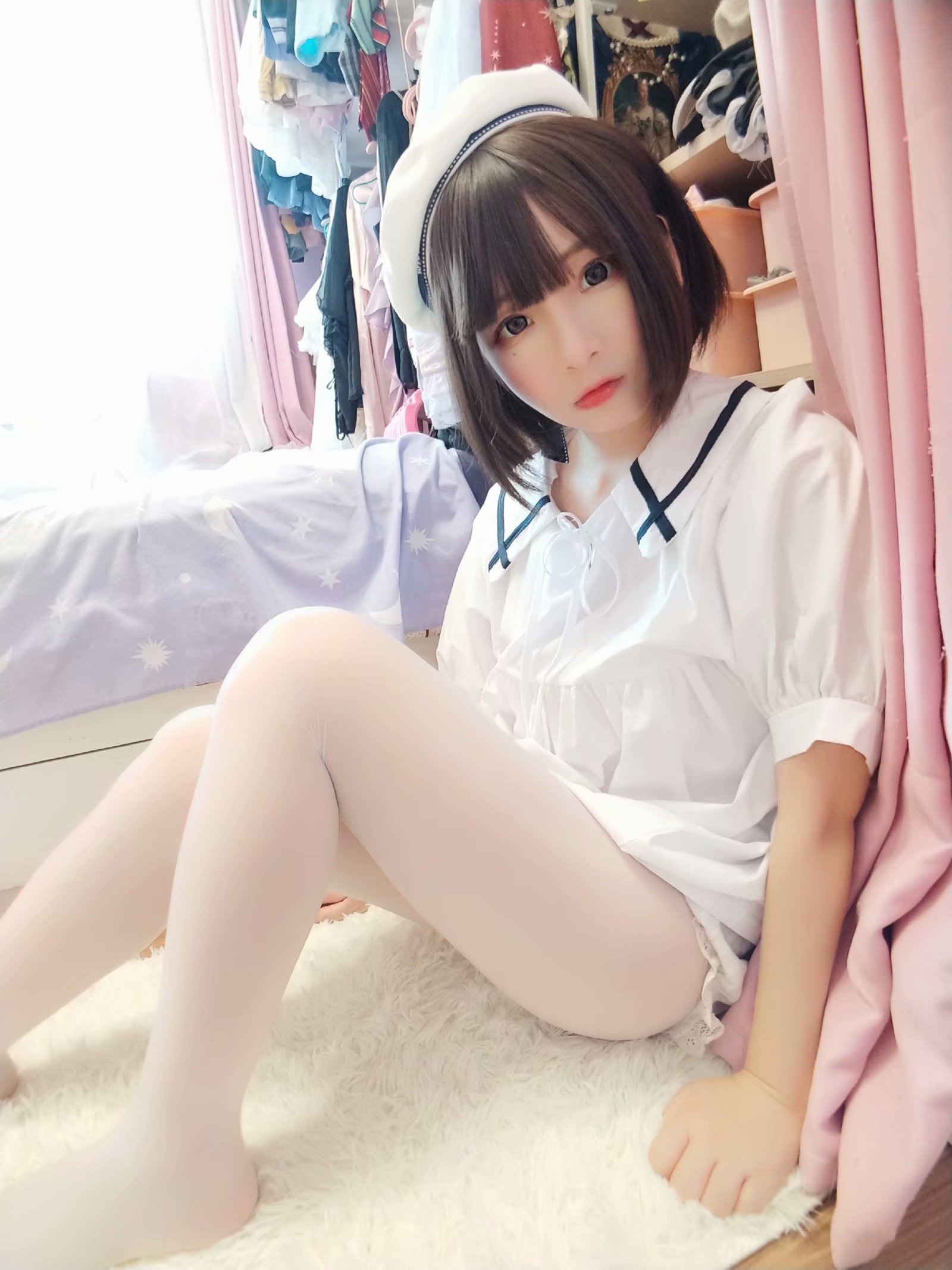 图片[1]-古川 – NO.030 白丝水手服 [55P]-XikXak